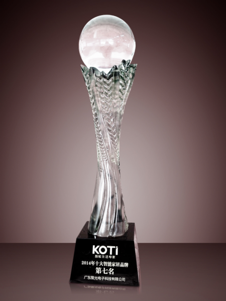KOTI荣获2014年十大智能家居品牌第七名
