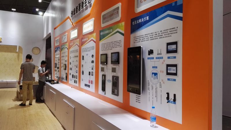 2016成都安防展聚光电子展台产品展示区 2016成都安防展聚光电子展台产品展示区