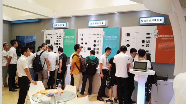 上海智能家居展现场koti展台人山人海